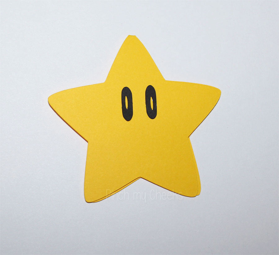 Mario Inspired Star Toppers Set of 12