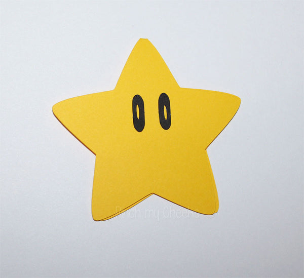 Mario Inspired Star Toppers Set of 12