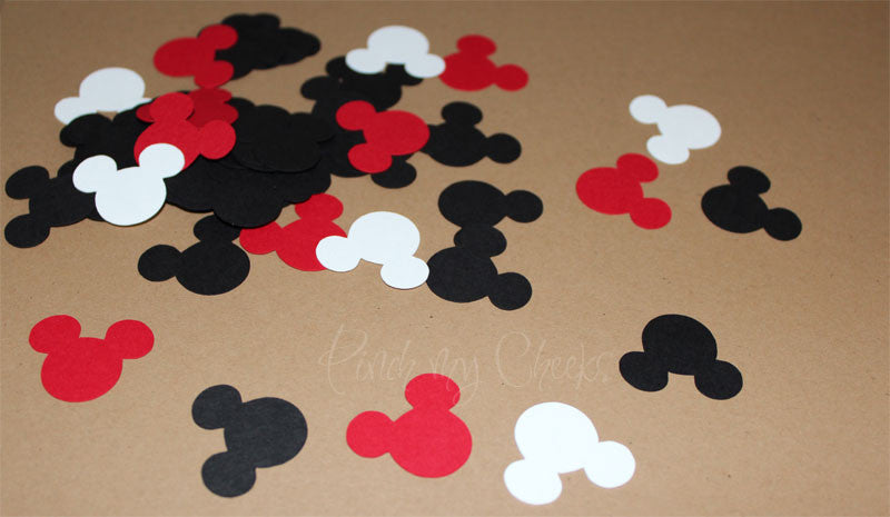 Mickey Mouse Clubhouse Confetti Black Red White