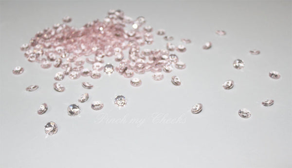 400 Blush Light Pink Confetti Party Diamonds