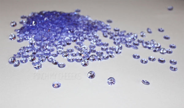 400 Purple Confetti Party Diamonds